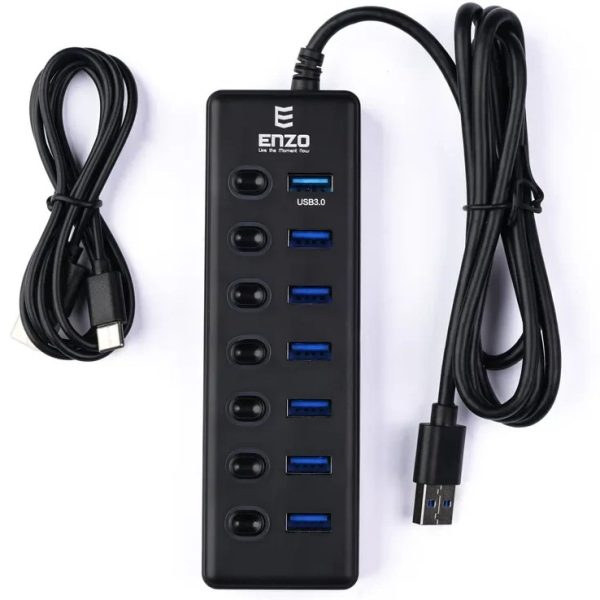 هاب 7 پورت انزو مدل UH-70A USB3 - Image 2