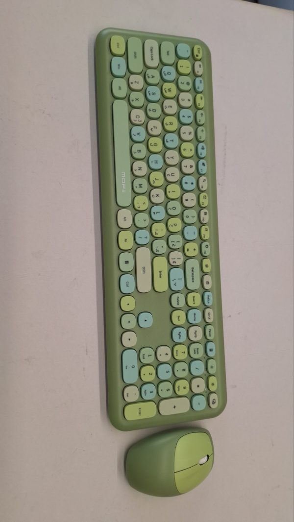 کیبورد و موس بیسیم MOFFII 666 GREEN - Image 3