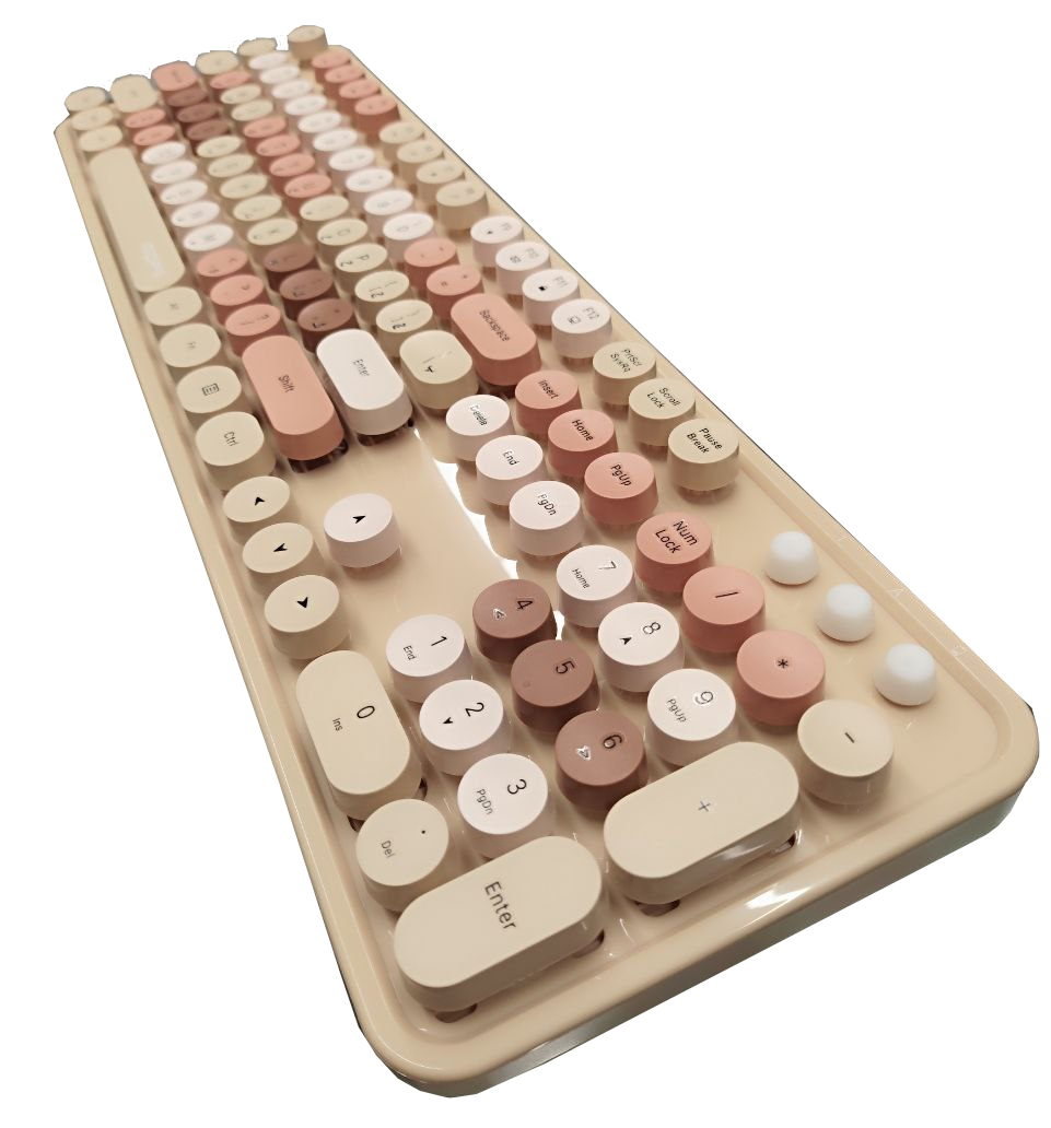 کیبورد و موس بیسیم MOFFII SWEET COLORFUL MILK