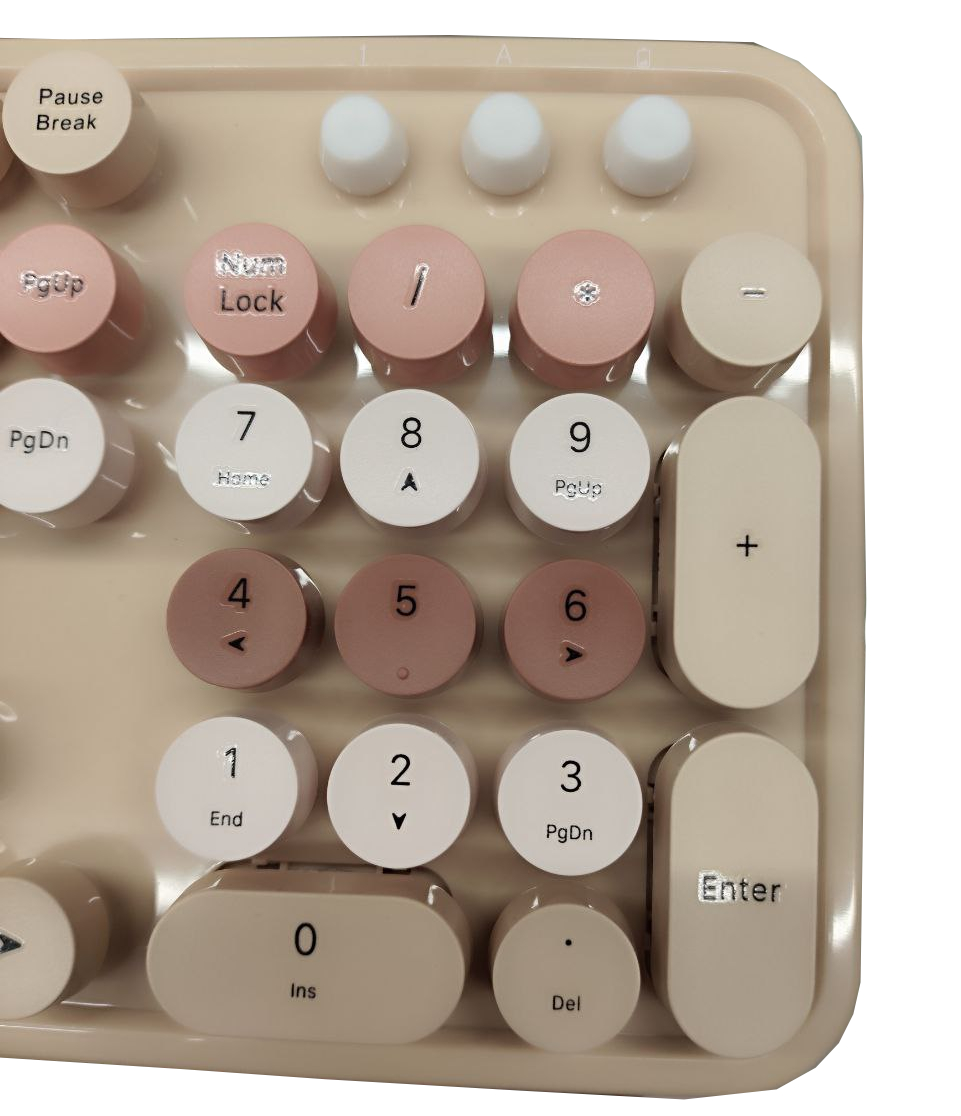 کیبورد و موس بیسیم MOFFII SWEET COLORFUL MILK - Image 3