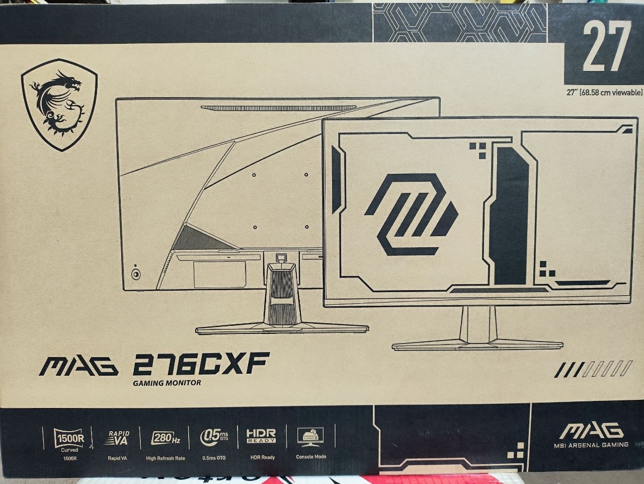 مانیتور کارکرده خمیده Msi mag 276cxf - Image 4