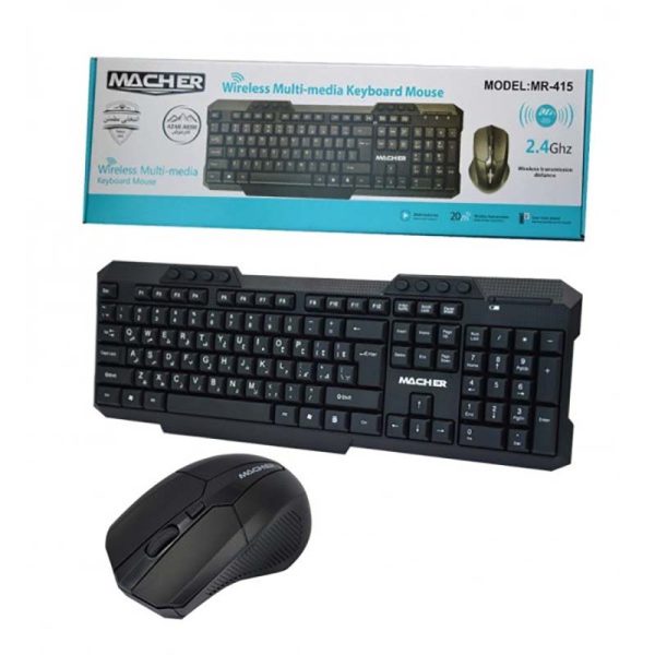 کیبورد و ماوس بی‌سیم Macher MR-W415